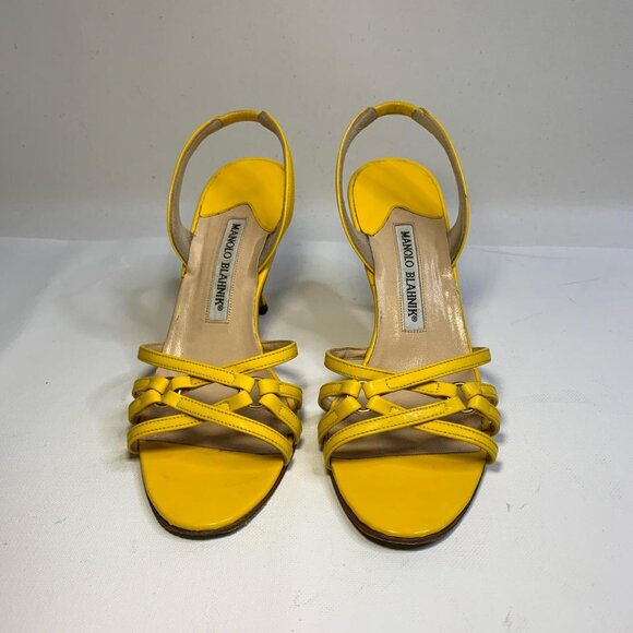 Bright and bold Manolo Blahnik “Anna” slingback sandals - Picture 2 of 7